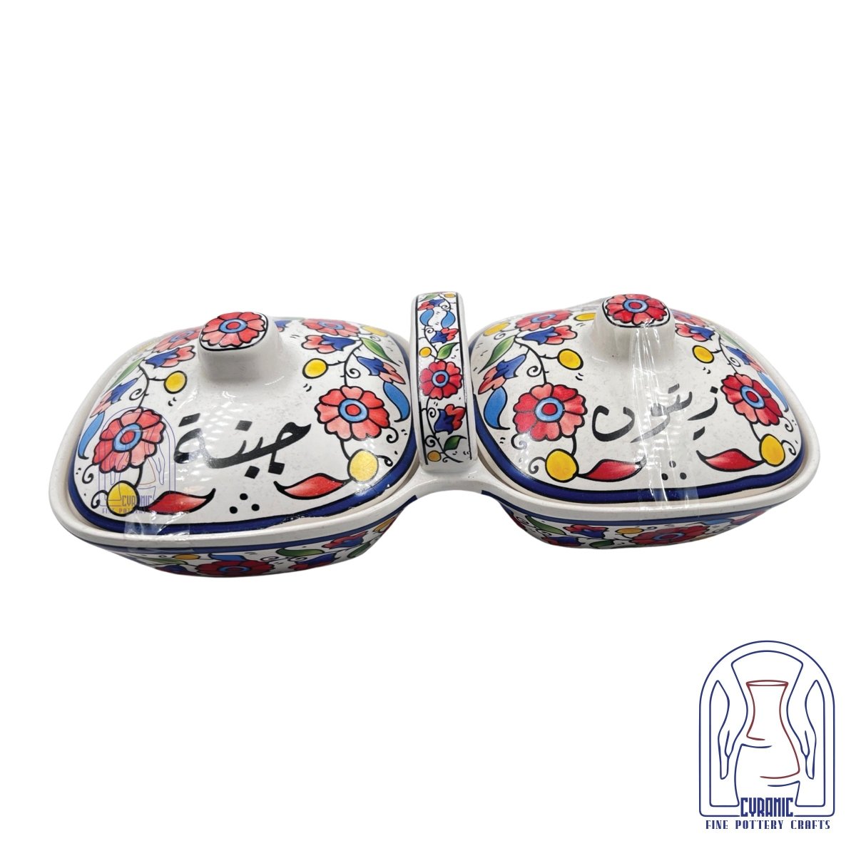 Zaitoun Cheese handmade ceramic serving set
