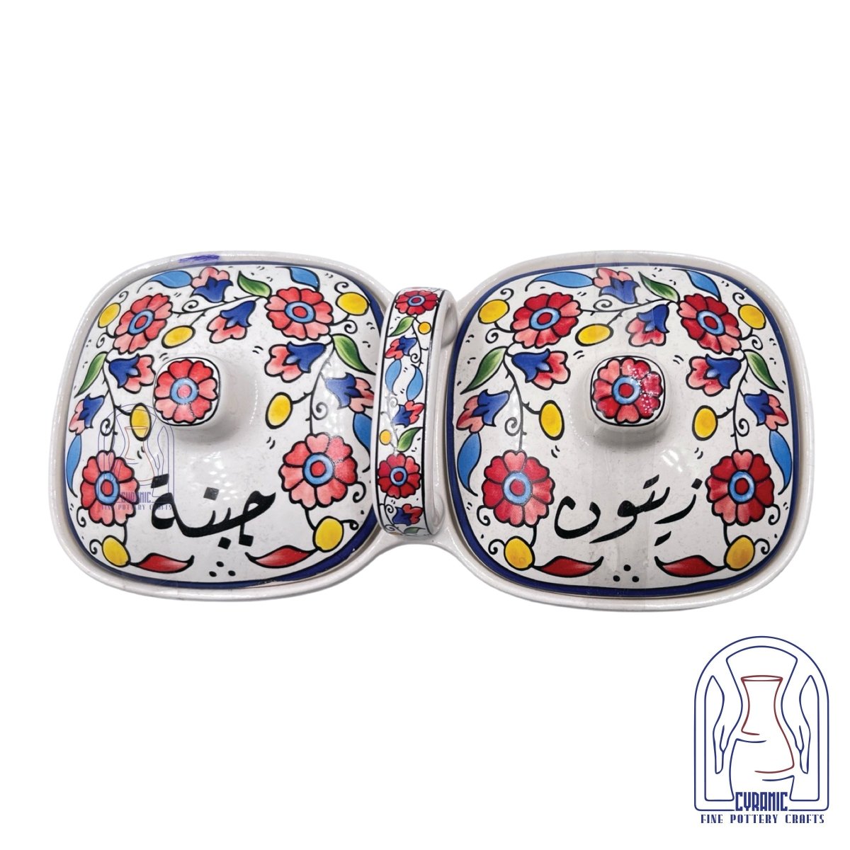 Zaitoun Cheese handmade ceramic serving set