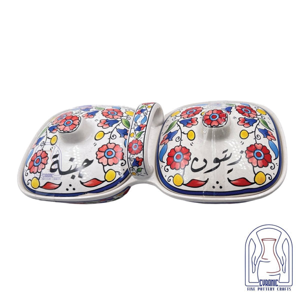 Zaitoun Cheese handmade ceramic serving set