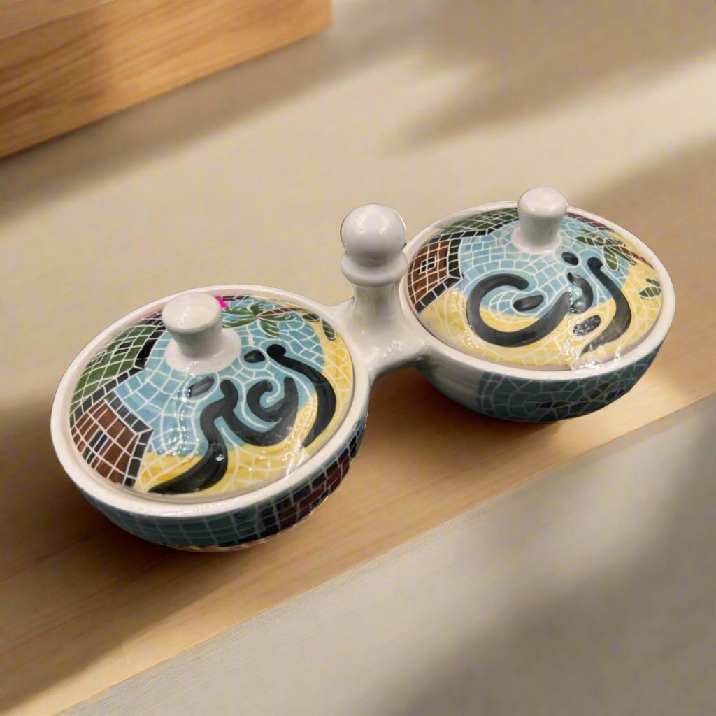 Zeit and Zataar Bowls Mosaics Handmade