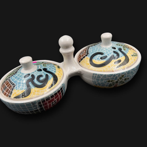 Zeit and Zataar Bowls Mosaics Handmade