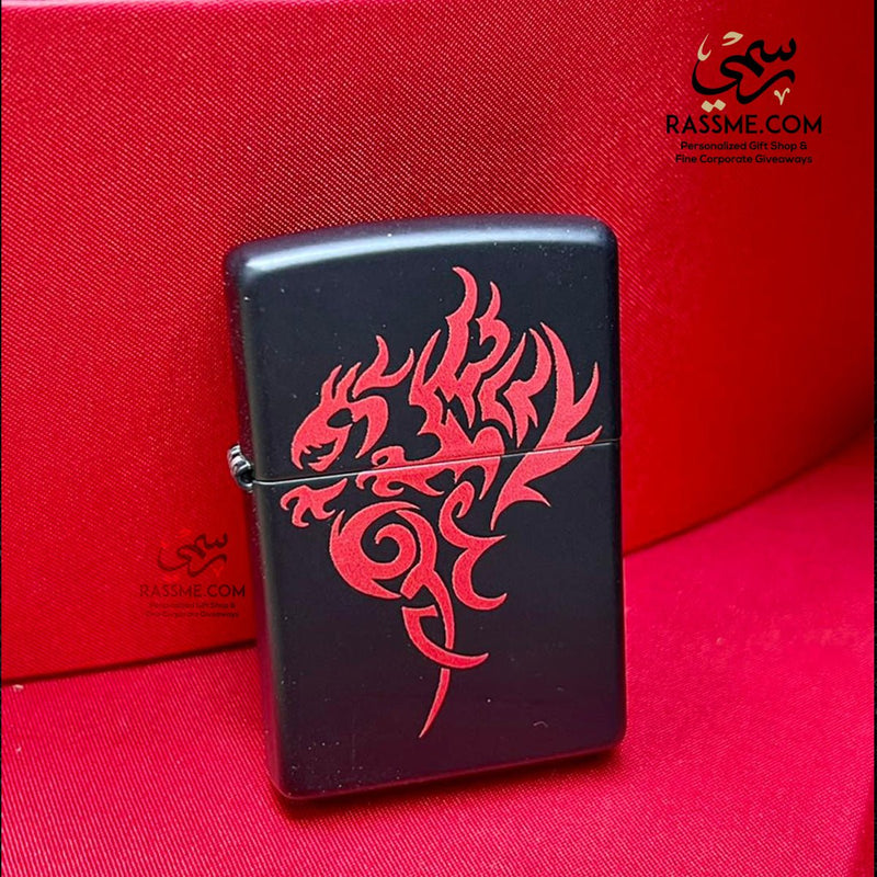 Zippo Lighter Dragon Black Matte - Zippo Lighters In Jordan